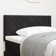 vidaXL Svart Sammet Sänggavel med Diamantblockdesign - 90 cm