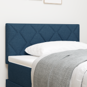 vidaXL Sänggavel med diamantblock-design i blått, 100 cm tyg