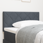 vidaXL Sänggavel Diamantblock Design Mörkgrå 100 cm Sammet