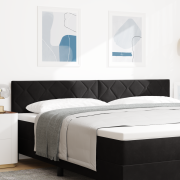 vidaXL Diamond Blocks Design Sänggavel - Svart - 200 cm