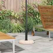 vidaXL Parasolllager för 37/42/52/58mm poler Gul betong 20 kg