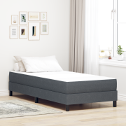 vidaXL Pocket Spring Bed Mattress Mörkgrå Medium 80x200x20 cm Tyg