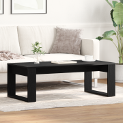 vidaXL Kaffeebord Svart Ek 102x50x35 cm Konstruerat trä