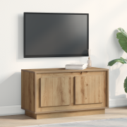 vidaXL TV-bänk artisan ek 80x35x45 cm konstruerat trä
