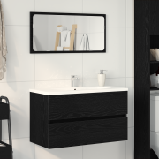 vidaXL Sinkåp Svart ek 80x38.5x45 cm Konstruerat trä