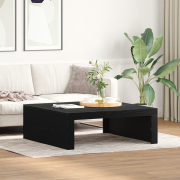 vidaXL Svart Ek Kaffe Bord - 100 x 100 x 35 cm, Gjort av Kvalitetskons...