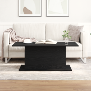 vidaXL Soffbord svart ek 102x55,5x40 cm konstruerat trä