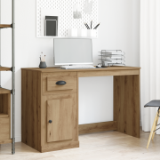 vidaXL Skrivbord med hurts artisan ek 50x115x75 cm konstruerat trä