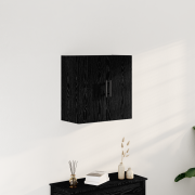 vidaXL Väggskåp Svart Ek 60x31x60 cm Konstruerat trä