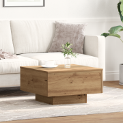 vidaXL Soffbord artisan ek 55x55x31 cm konstruerat trä