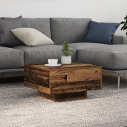 vidaXL Kaffebord Gammalt trä 55 x 55 x 31 cm Konstruerat trä