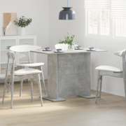 vidaXL Matbord betonggrå 110x60x75 cm konstruerat trä