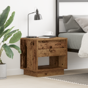 vidaXL Sängbord återvunnet trä 45x34x44 cm konstruerat trä