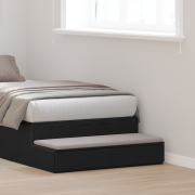 vidaXL Sänglådor svart 90x36,5x16,5 cm konstruerat trä