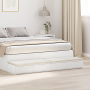 vidaXL Sänglådor Vita 140x36,5x16,5 cm Konstruerat Trä