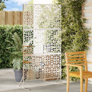 vidaXL Integritetsskärm 100x50x180 cm i Rostfritt Stål