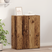 vidaXL Kontorsskåp Gammalt Trä 60x32x77.5 cm
