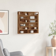 vidaXL Vitrinskåp återvunnet trä 60x8,5x58 cm konstruerat trä