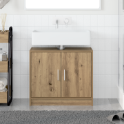 vidaXL handfatsskåp Artisan ek 63x29x55 cm Konstruerat trä