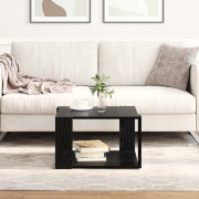 vidaXL Kaffeebord Svart ek 51,5x51,5x30 cm Konstruerat trä