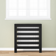 vidaXL radiatorlock svart ek 78x20x82 cm konstruerat trä