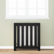 vidaXL Radiatoröverdrag Svart Ek 78x20x82 cm Konstruerat Trä