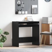 vidaXL Datorbord Svart ek Spånskiva Kompakt Datorbord Rektangulärt