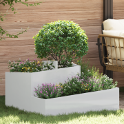 vidaXL Planterare 80x80x50 cm Galvaniserat stål