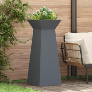 vidaXL Växtställ Antracit Plast 40 x 40 x 101 cm Dekorativa Inläggning...