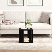 vidaXL Kaffe Bord Svart ek MDF 32 x 32 x 30 cm Enkel Fyrkantig