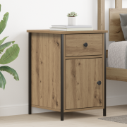 vidaXL Sängbord Artisan Ek 40x42x60 cm Konstruerat Trä
