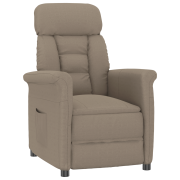 vidaXL Reclinerfåtölj taupe
