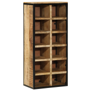 vidaXL Skoskåp 50x30x110 cm Massivt Grovt Trä Mangoträ