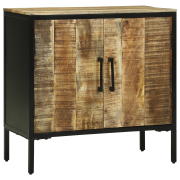 vidaXL Skänk 70x35x70 cm Massivt Grovt Trä Mango