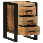 vidaXL Sängbord 40x35x50 cm Massivt Grovt Trä Mango