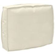 vidaXL Palldyna för ryggstöd med kudde Kräm 50 x 40 x 12 cm Oxford tyg
