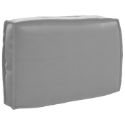 vidaXL Pallkudde för ryggstöd Grå 60x40x12 cm Oxford tyg