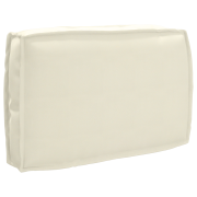 vidaXL Palldyna för ryggstöd med kudde Kräm 60 x 40 x 12 cm Oxford tyg