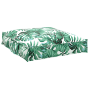 vidaXL Palettkudde för sittplats Bladmönster 70x70x12 cm Oxford tyg