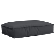 vidaXL Pallkudde för Säte Svart 60x40x8 cm Oxfordtyg