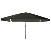 vidaXL Trädgårdsparasol ø395x245 cm Svart