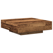 vidaXL Kaffeebord Gamalt Trä 100x100x31 cm Konstruerat Trä
