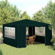 vidaXL Professionellt partytält med väggar 4x4 m grön 90 g/m²