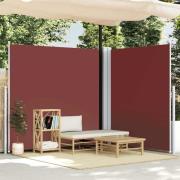 vidaXL Infällbar sidomarkis 200x600 cm brun