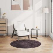 vidaXL Matta tvättbar f120 cm antracit halkfri