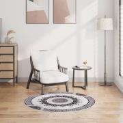 vidaXL Matta tvättbar f120 cm flerfärgad halkfri
