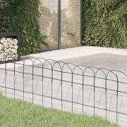 vidaXL Rabattkant pulverlackerat järn 25x0,4 m