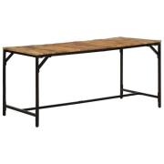 vidaXL Matbord 160x80x75 cm massivt trä grov mango