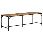 vidaXL Matbord 220x90x75 cm massivt trä grov mango