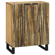 vidaXL Sideboard 60x33.5x75 cm Massivt Trä Mango